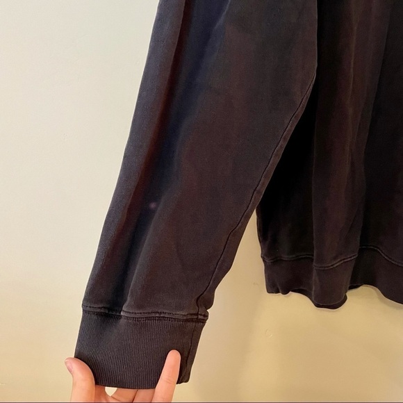 Duluth Trading Co Navy Blue No Good Lazy 1/4 Zip Sweatshirt - Picture 3 of 6